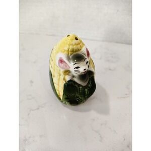 Vintage Mouse in Corn on Cob Salt/Pepper Shaker Exc In Japan
